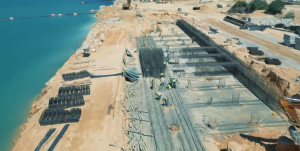 تقدم ملحوظ في أعمال الرصيف الشرقي بميناء المنطقة الحرة سرت